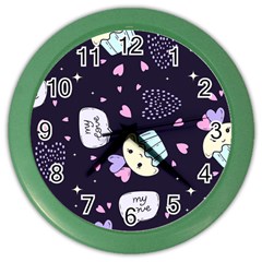 Cupcake Color Wall Clock by nateshop