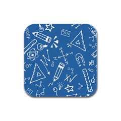 Education Rubber Square Coaster (4 Pack) by nateshop