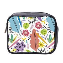 Flowers-101 Mini Toiletries Bag (two Sides)