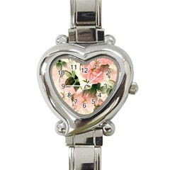 Flowers-105 Heart Italian Charm Watch by nateshop