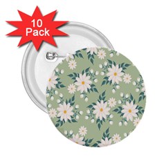 Flowers-108 2.25  Buttons (10 pack) 
