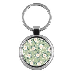 Flowers-108 Key Chain (Round)