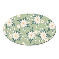 Flowers-108 Oval Magnet