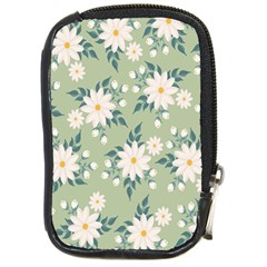 Flowers-108 Compact Camera Leather Case