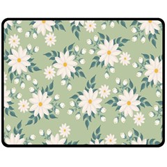 Flowers-108 Fleece Blanket (Medium)