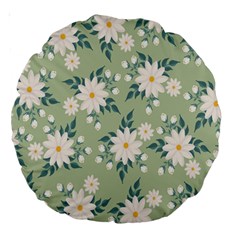 Flowers-108 Large 18  Premium Round Cushions