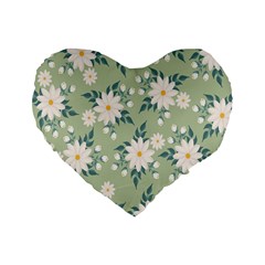 Flowers-108 Standard 16  Premium Heart Shape Cushions