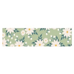 Flowers-108 Oblong Satin Scarf (16  x 60 )