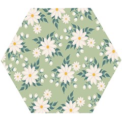 Flowers-108 Wooden Puzzle Hexagon by nateshop