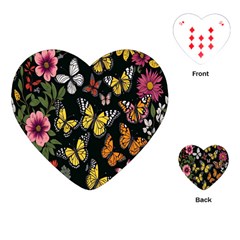 Flowers-109 Playing Cards Single Design (heart) by nateshop