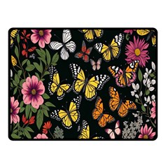 Flowers-109 Two Sides Fleece Blanket (small) by nateshop