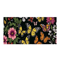 Flowers-109 Satin Wrap 35  X 70  by nateshop