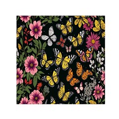 Flowers-109 Square Satin Scarf (30  X 30 )