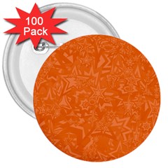 Orange-chaotic 3  Buttons (100 Pack)  by nateshop