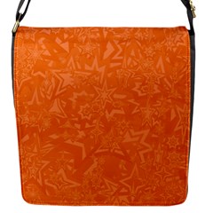 Orange-chaotic Flap Closure Messenger Bag (s) by nateshop