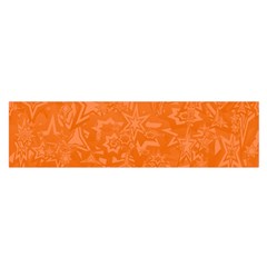 Orange-chaotic Oblong Satin Scarf (16  X 60 )