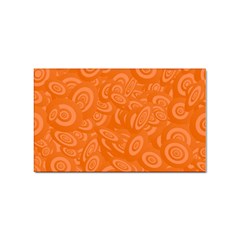 Orange-ellipse Sticker Rectangular (100 pack)