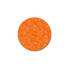 Orange-ellipse Golf Ball Marker (10 Pack) by nateshop