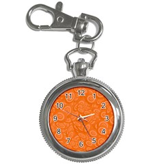 Orange-ellipse Key Chain Watches by nateshop