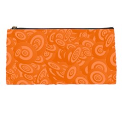 Orange-ellipse Pencil Case