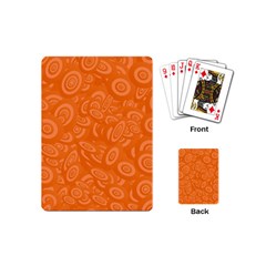 Orange-ellipse Playing Cards Single Design (mini) by nateshop