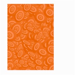 Orange-ellipse Large Garden Flag (two Sides) by nateshop