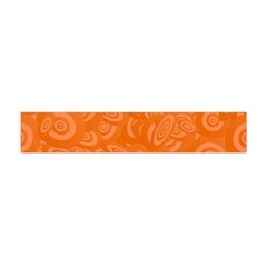 Orange-ellipse Premium Plush Fleece Scarf (mini)