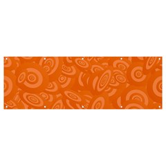 Orange-ellipse Banner and Sign 12  x 4 