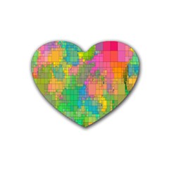 Pixel-79 Rubber Coaster (heart) by nateshop