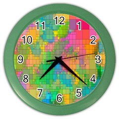 Pixel-79 Color Wall Clock by nateshop