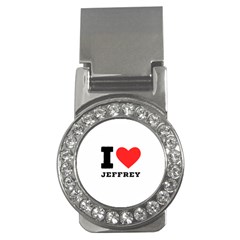 I Love Jeffrey Money Clips (cz)  by ilovewhateva