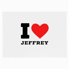I Love Jeffrey Large Glasses Cloth by ilovewhateva