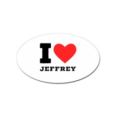 I Love Jeffrey Sticker (oval) by ilovewhateva