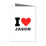 I love jason Mini Greeting Cards (Pkg of 8) Left