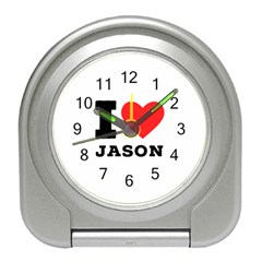 I Love Jason Travel Alarm Clock by ilovewhateva