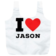 I Love Jason Full Print Recycle Bag (xl) by ilovewhateva