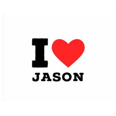I Love Jason Premium Plush Fleece Blanket (medium) by ilovewhateva