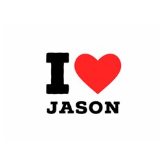 I Love Jason Premium Plush Fleece Blanket (extra Small) by ilovewhateva