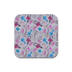 Medicine Rubber Square Coaster (4 Pack) by SychEva