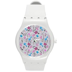 Medicine Round Plastic Sport Watch (m) by SychEva