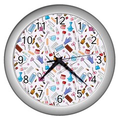 Medical Wall Clock (silver) by SychEva