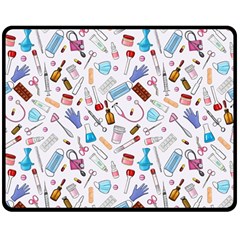 Medical Two Sides Fleece Blanket (medium) by SychEva