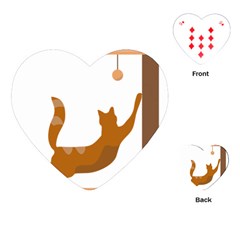 Animal Cat Pet Feline Mammal Playing Cards Single Design (heart) by Semog4