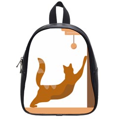 Animal Cat Pet Feline Mammal School Bag (small) by Semog4