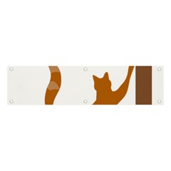Animal Cat Pet Feline Mammal Banner And Sign 4  X 1  by Semog4