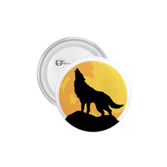 Wolf Wild Animal Night Moon 1 75  Buttons by Semog4