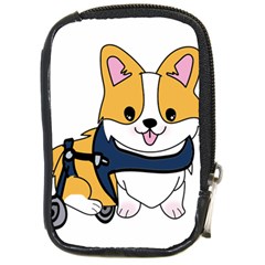 Puppy Cartoon Corgi Compact Camera Leather Case by Semog4