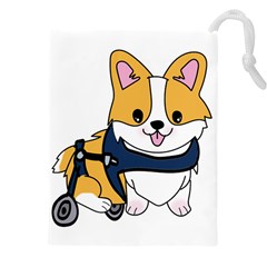 Puppy Cartoon Corgi Drawstring Pouch (4xl) by Semog4