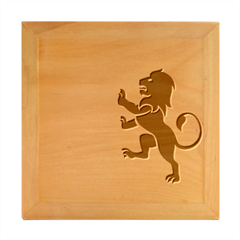 Lions Animals Wild Cats Wood Photo Frame Cube