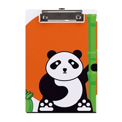 Panda Animal Orange Sun Nature A5 Acrylic Clipboard